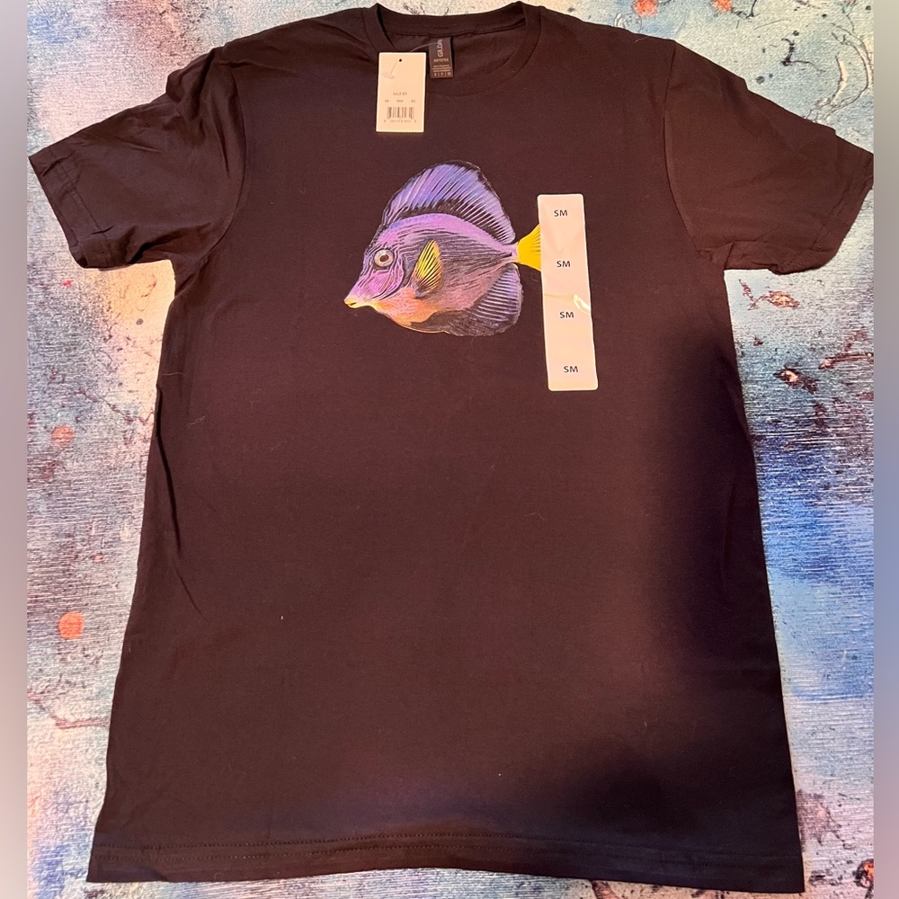NWT fish tshirt adult small